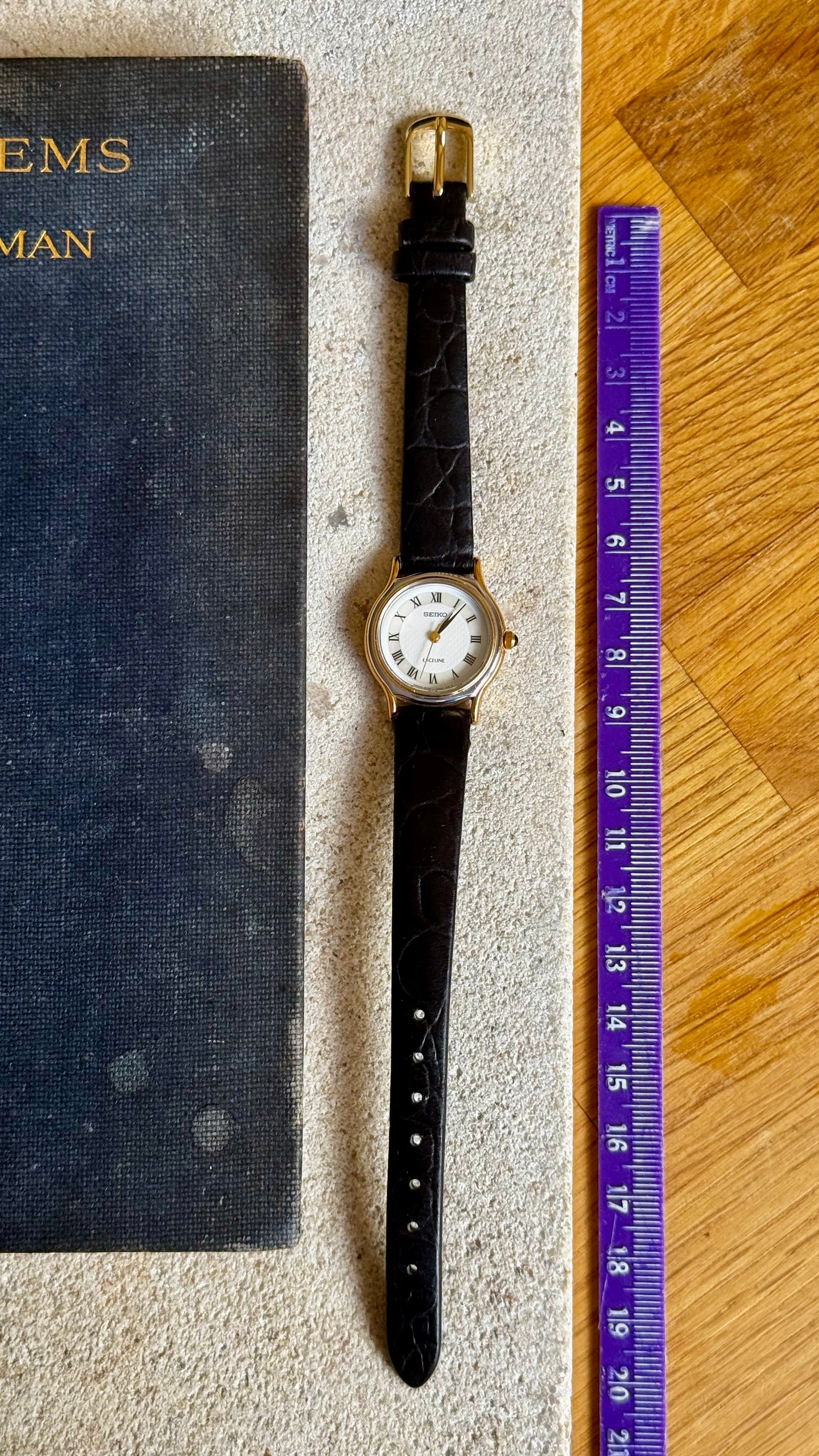 Vintage Seiko Excline Women's Watch 1998 - 18k Gold Plated