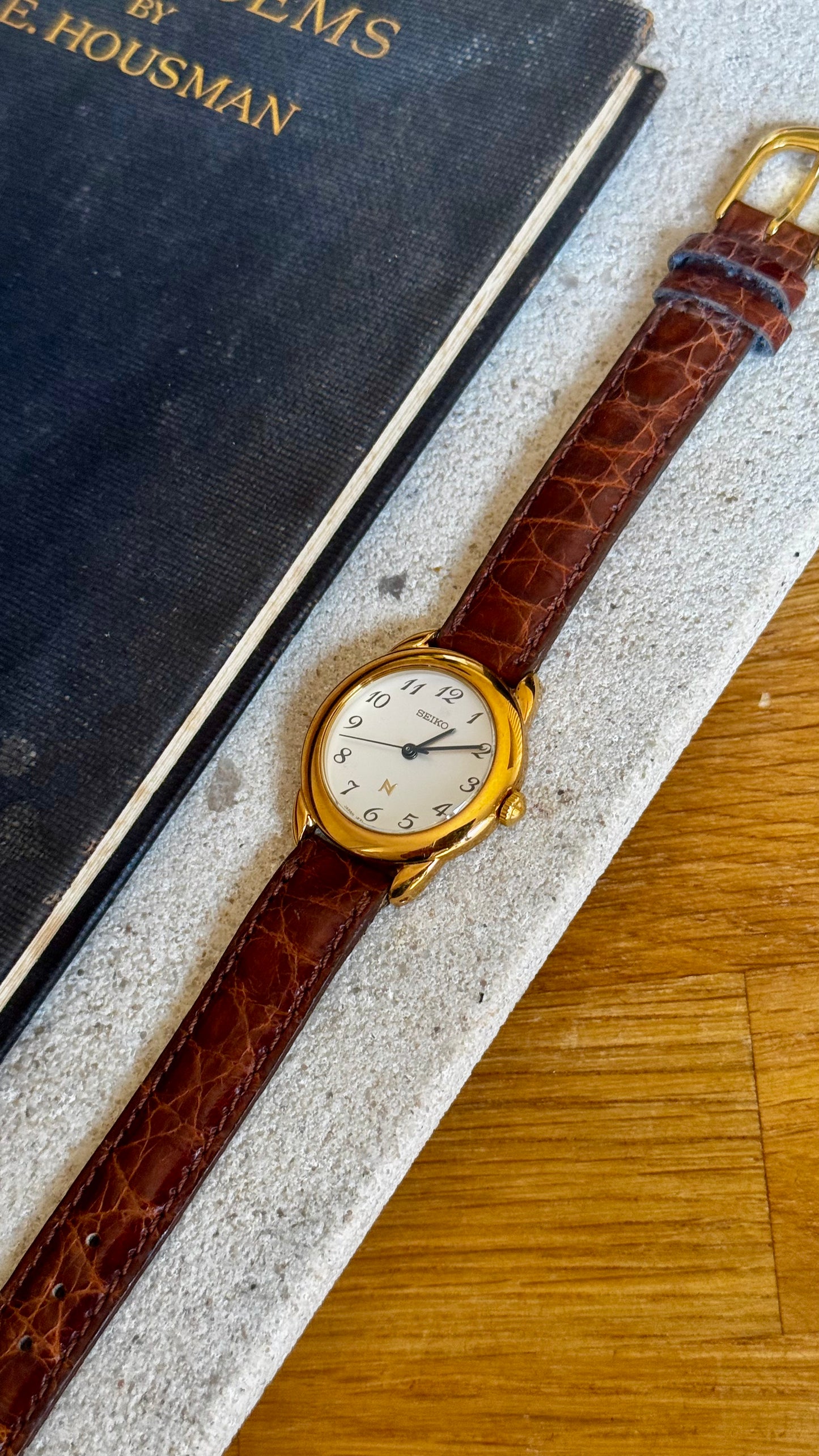 Vintage Seiko Neue Women's Watch 1996 - 18k Gold Plated