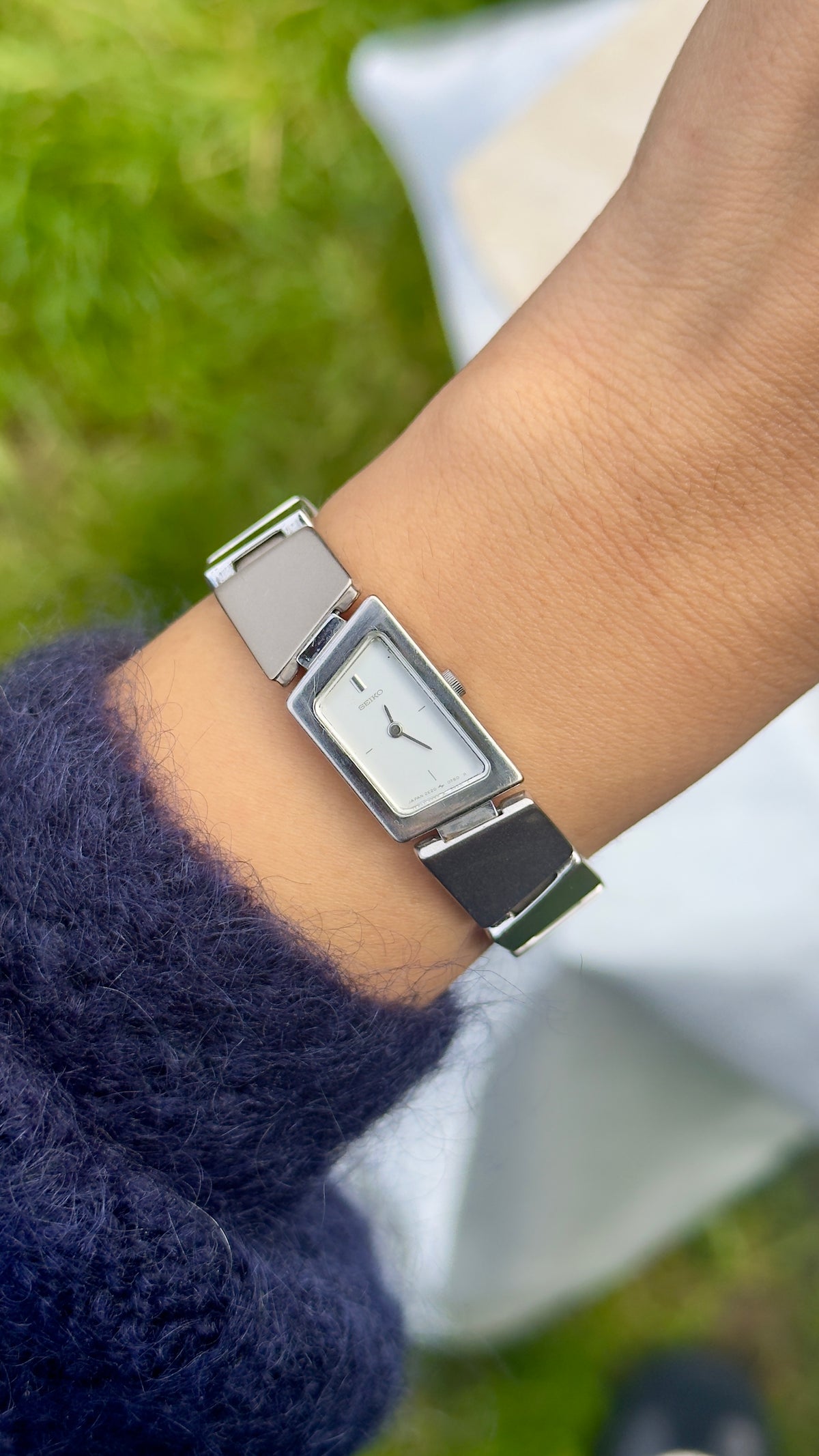 Asymmetrical Seiko Vintage Watch 1995 - Silver Tone
