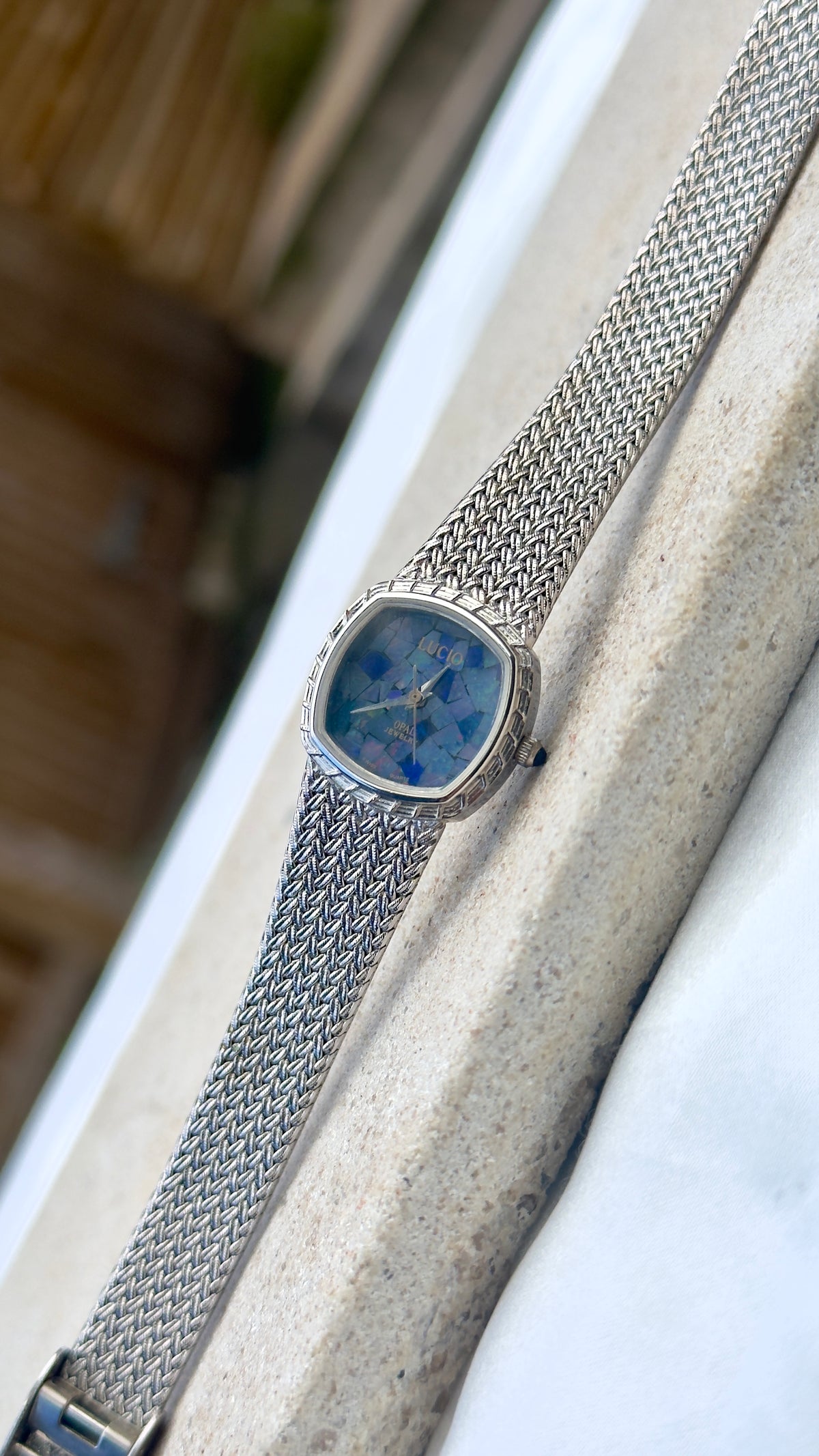 Lucio Opal Jewelry Watch 1990s - Swiss quartz