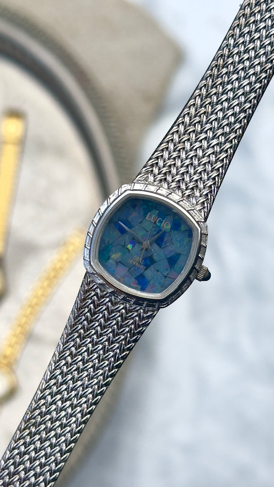 Lucio Opal Jewelry Watch 1990s - Swiss quartz