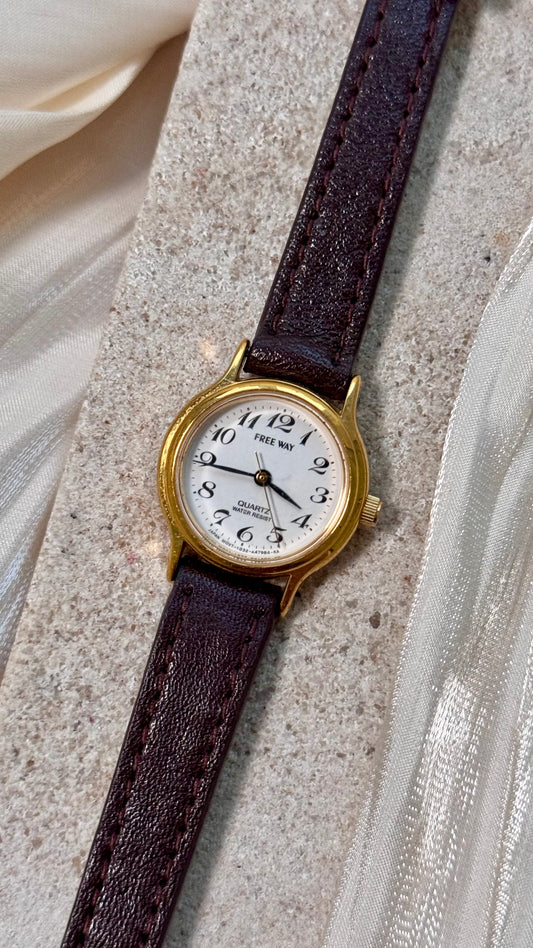 Vintage Citizen Free Way Watch 1990s - Gold Plated