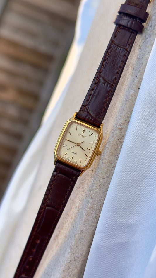 Vintage Seiko Spirit Women's Watch 1993 - Gold Plated, Mint Condition