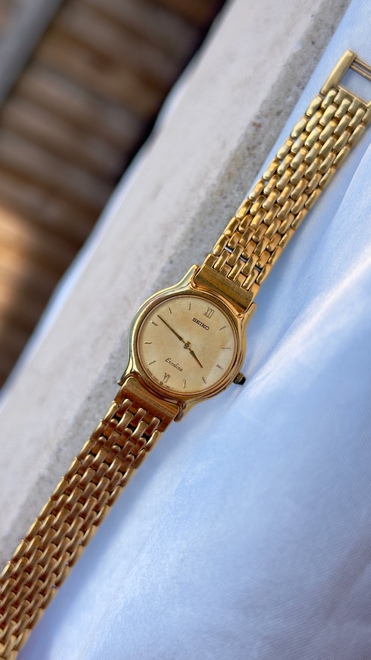 Seiko Exceline Vintage Watch 1986 - Champagne Dial