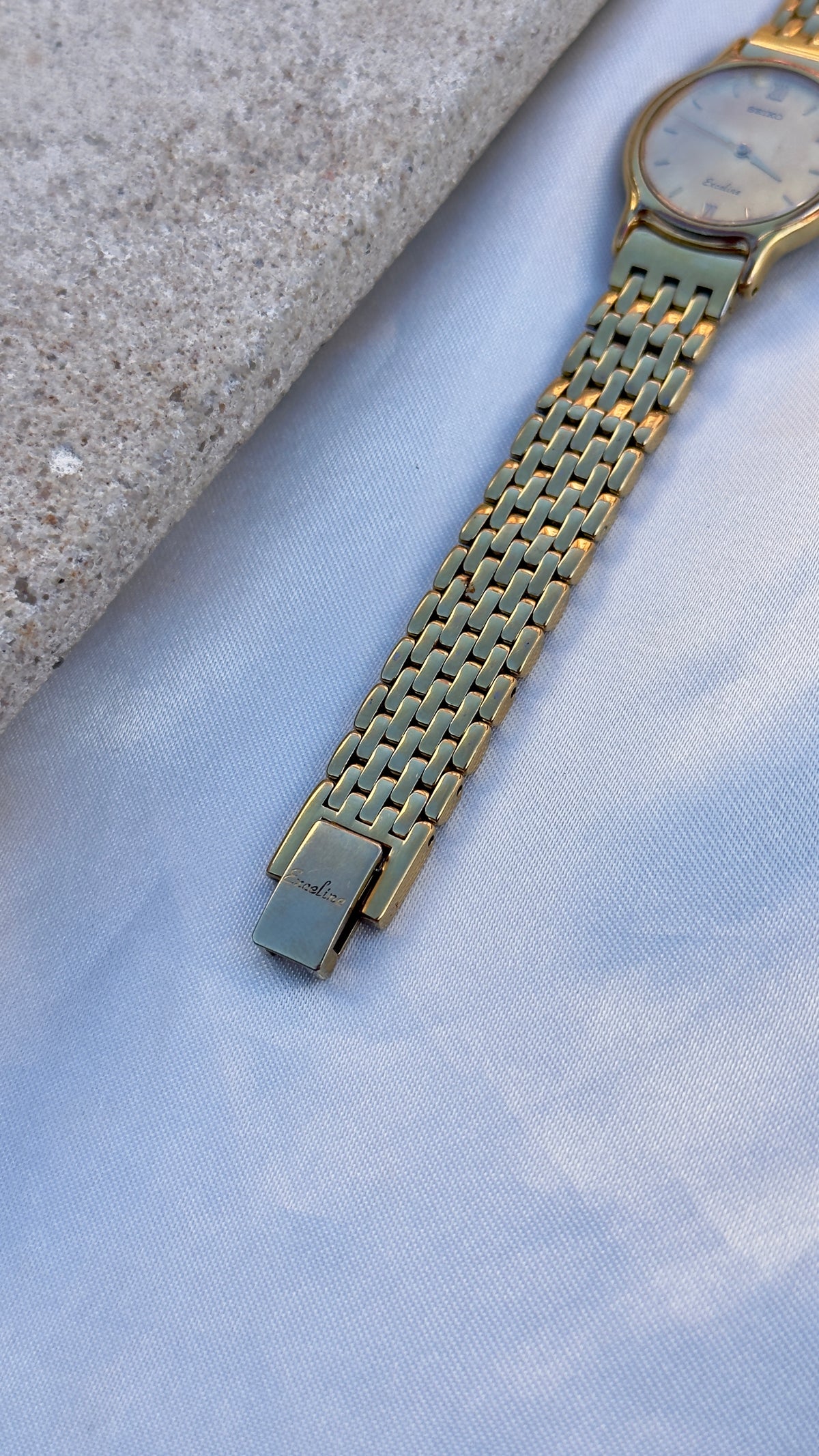 Seiko Exceline Vintage Watch 1986 - Champagne Dial