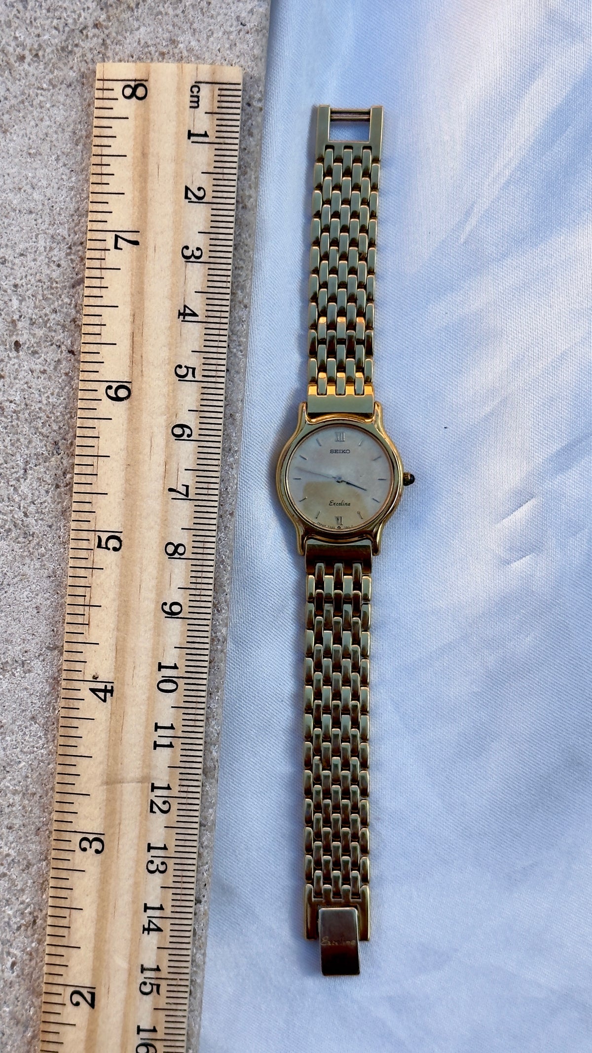 Seiko Exceline Vintage Watch 1986 - Champagne Dial