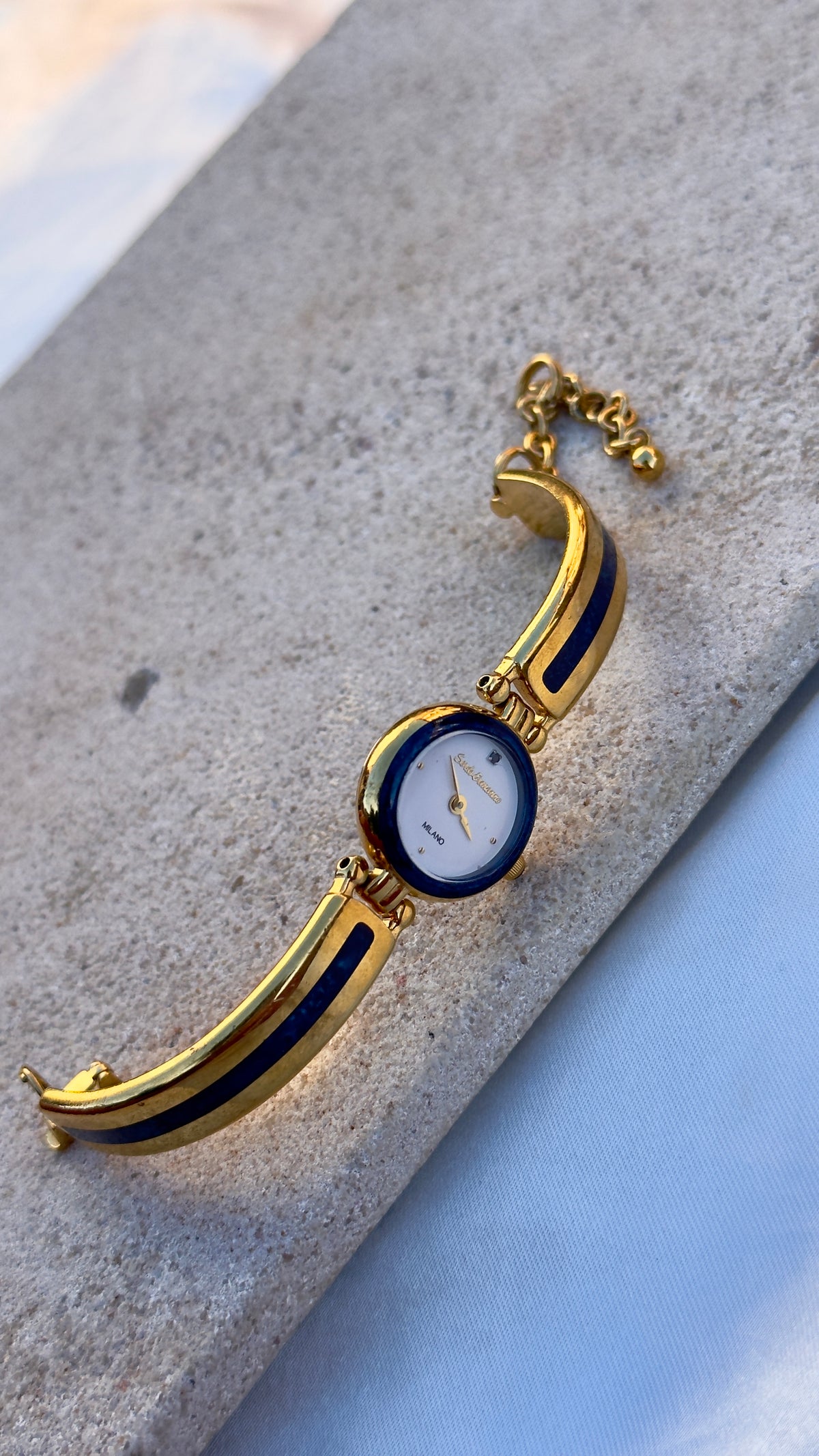 Sordi Ermanno Milano Vintage Watch 1990s - Blue Enamel