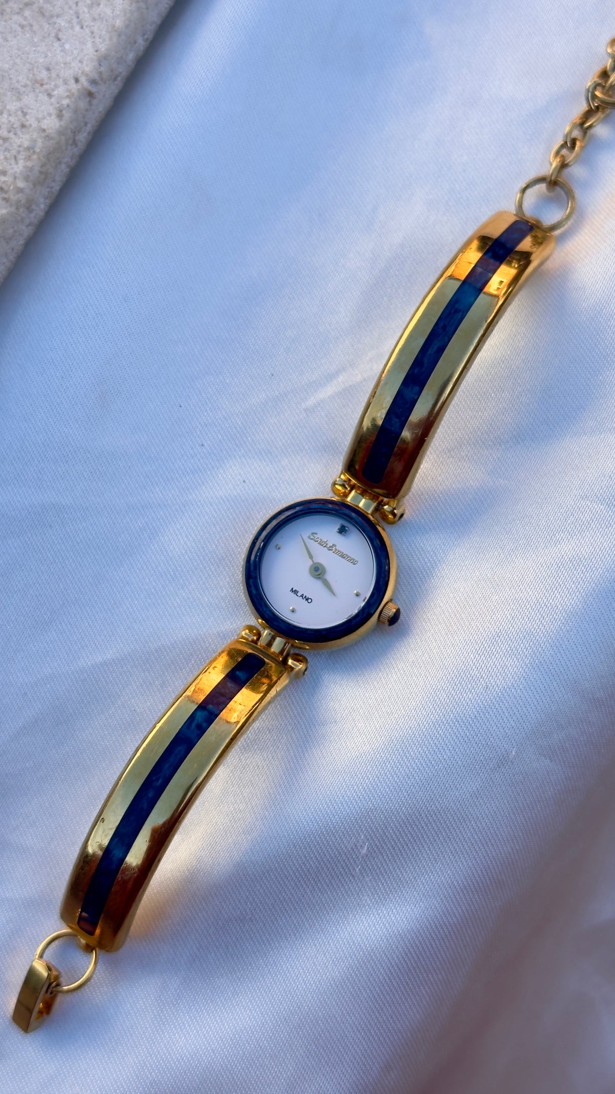 Sordi Ermanno Milano Vintage Watch 1990s - Blue Enamel