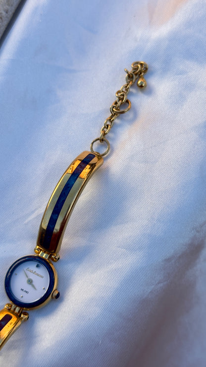 Sordi Ermanno Milano Vintage Watch 1990s - Blue Enamel