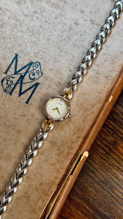 1992 Super Rare Vintage Seiko Tissé Watch - Flower case