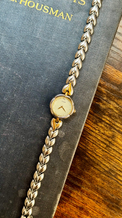1992 Super Rare Vintage Seiko Tissé Watch - Flower case