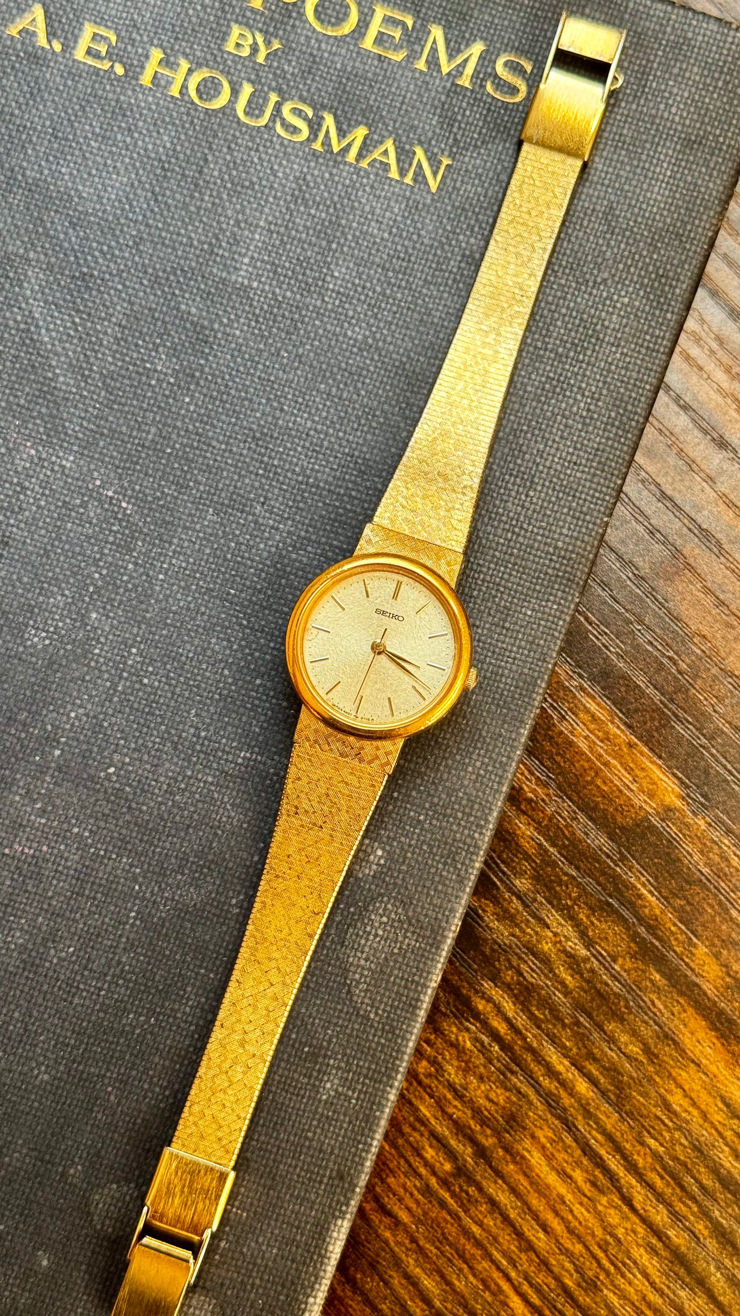 Classic Vintage Seiko Watch 1989 - 18k Gold Plated
