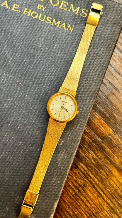 Classic Vintage Seiko Watch 1989 - 18k Gold Plated