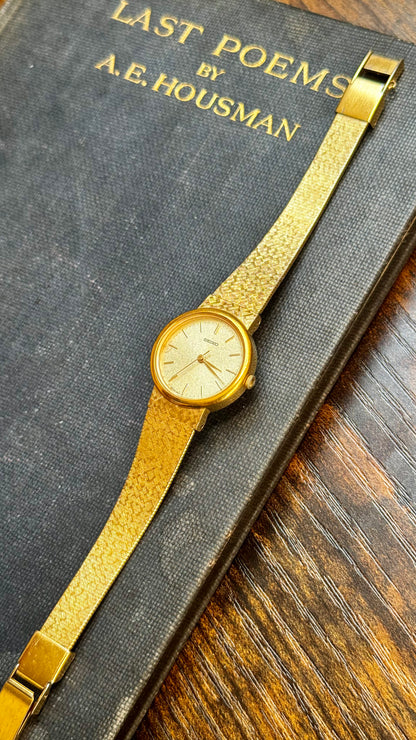 Classic Vintage Seiko Watch 1989 - 18k Gold Plated