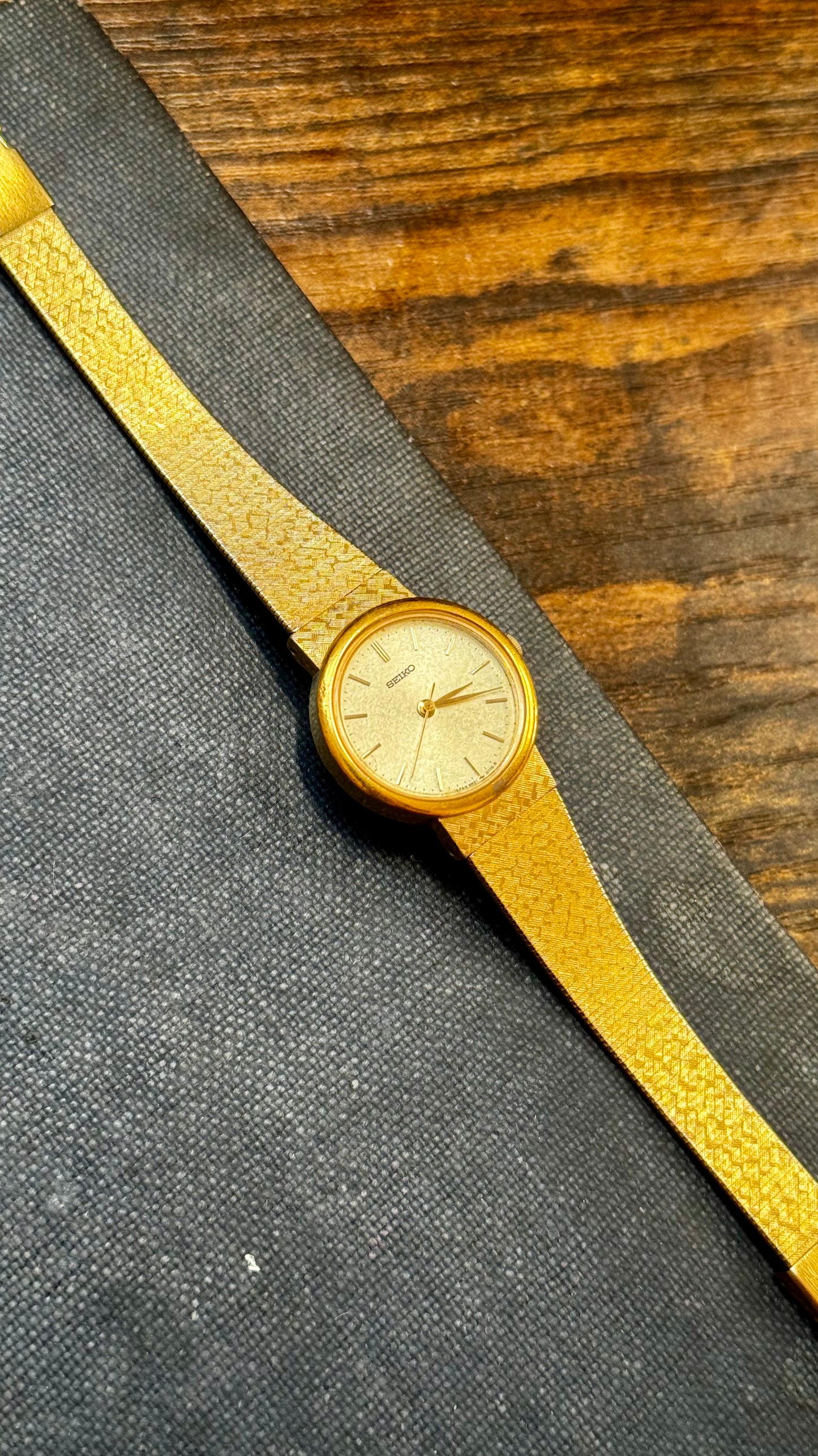Classic Vintage Seiko Watch 1989 - 18k Gold Plated