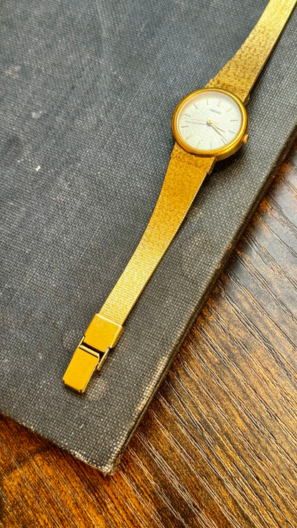 Classic Vintage Seiko Watch 1989 - 18k Gold Plated