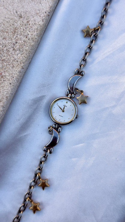 Seiko Alba Vintage Watch 1991 - Moon and Star charms