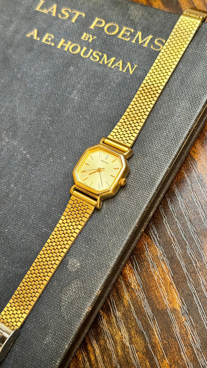 Super Rare Seiko Watch 1995 - 18k Gold Plated