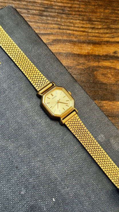 Super Rare Seiko Watch 1995 - 18k Gold Plated