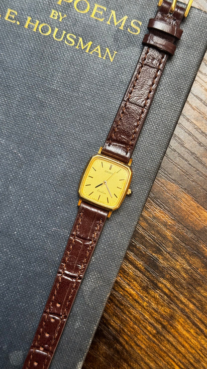 Vintage Seiko Exceline 1990 Watch - 30 Micron Gold Plated