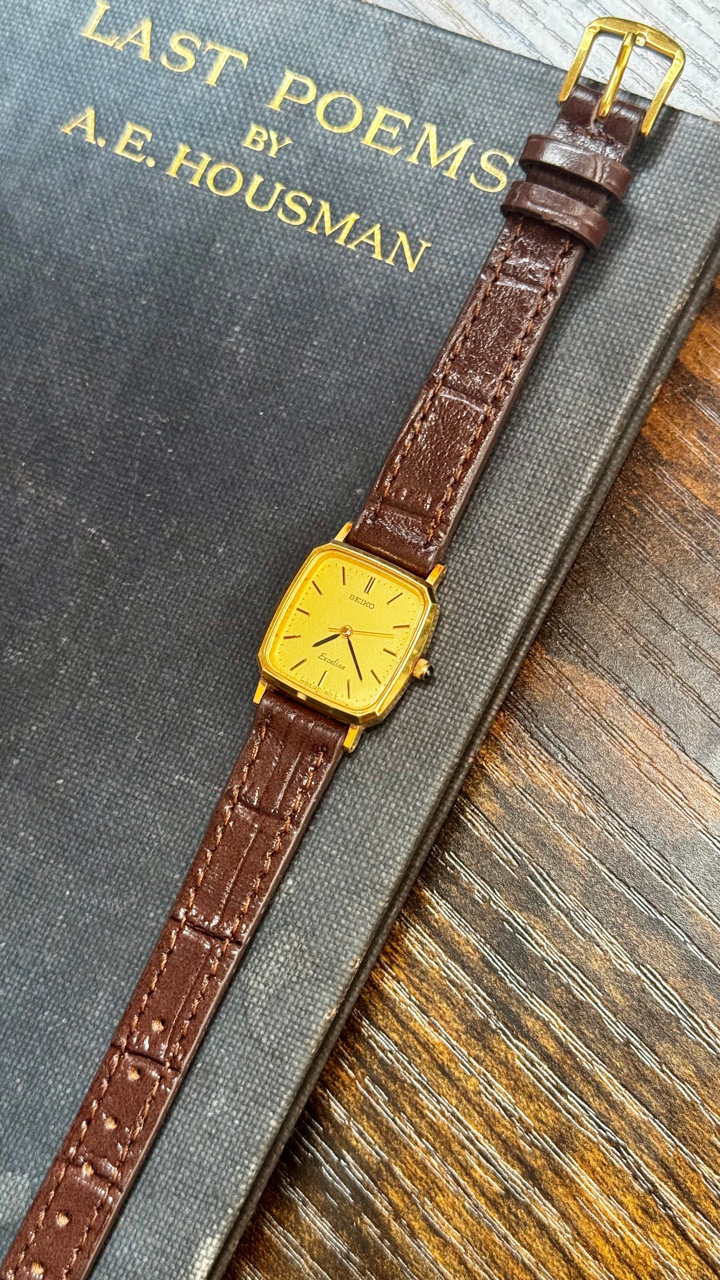 Vintage Seiko Exceline 1990 Watch - 30 Micron Gold Plated