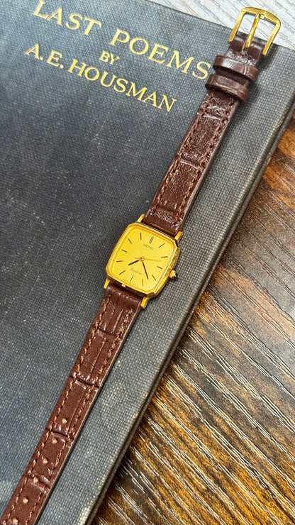 Vintage Seiko Exceline 1990 Watch - 30 Micron Gold Plated