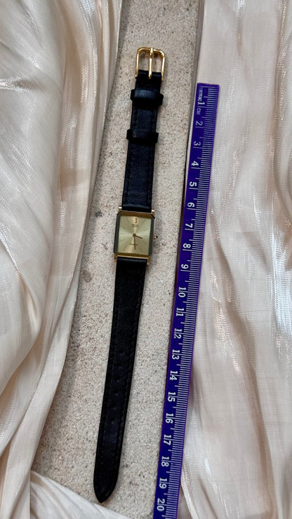 Vintage Seiko Exceline Tank Watch 1994 - Gold Plated With Sunburst Dial