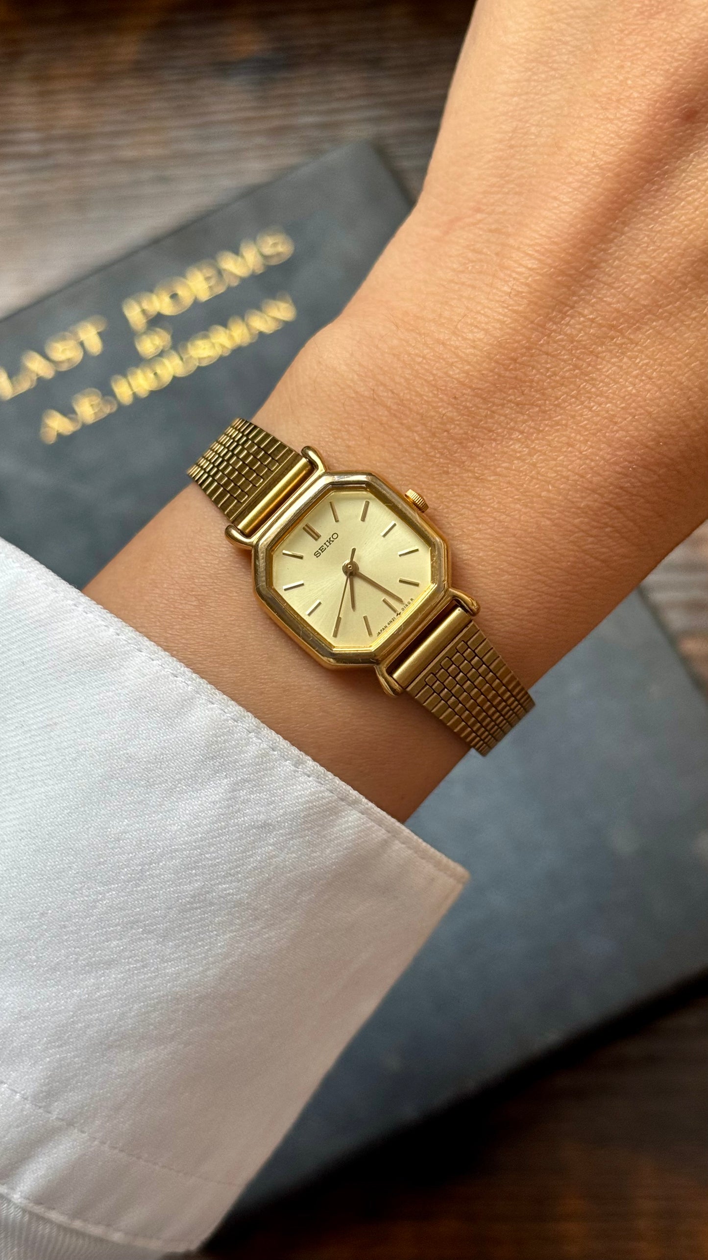 Super Rare Seiko Watch 1995 - 18k Gold Plated