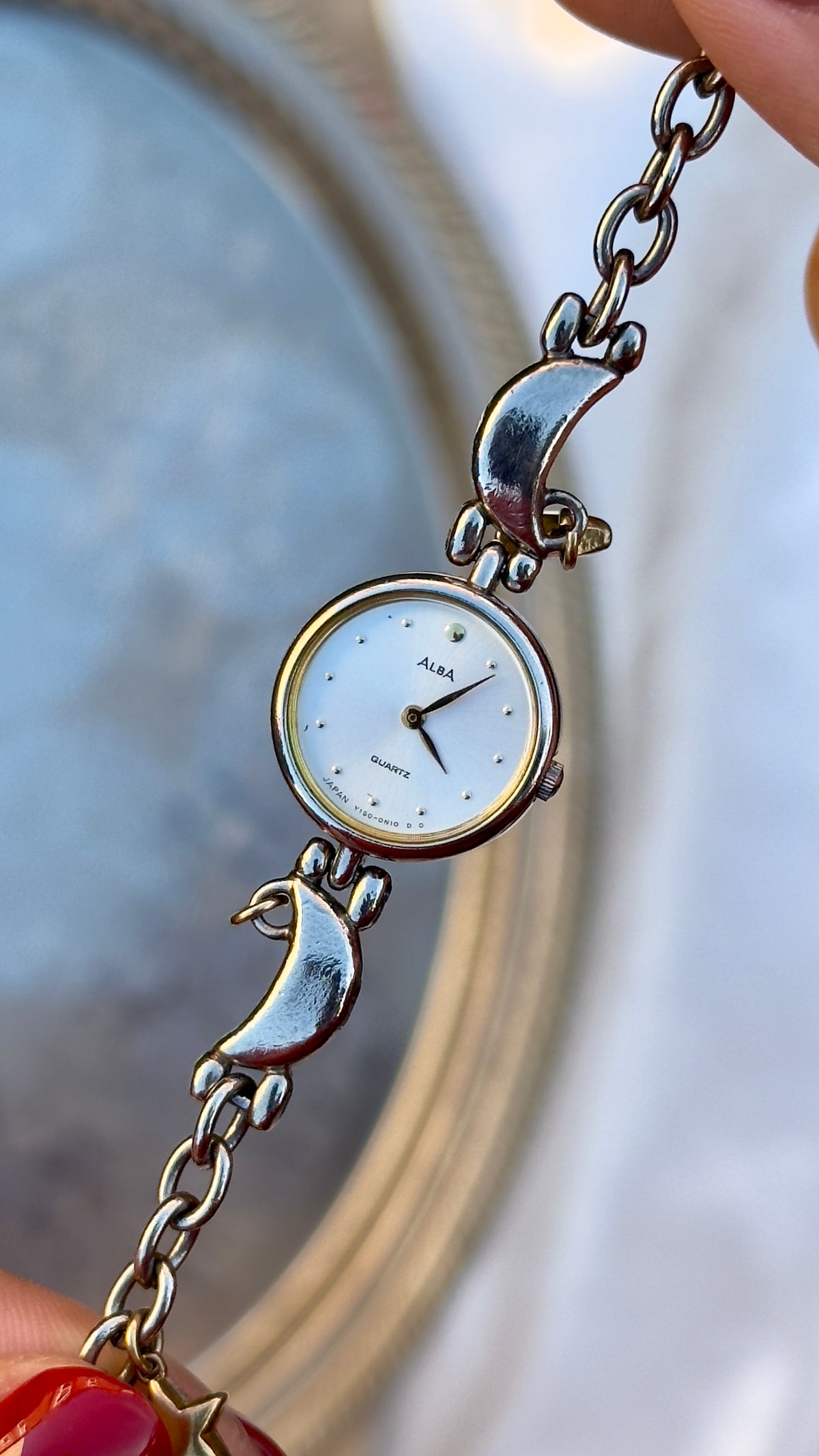 Seiko Alba Vintage Watch 1991 - Moon and Star charms