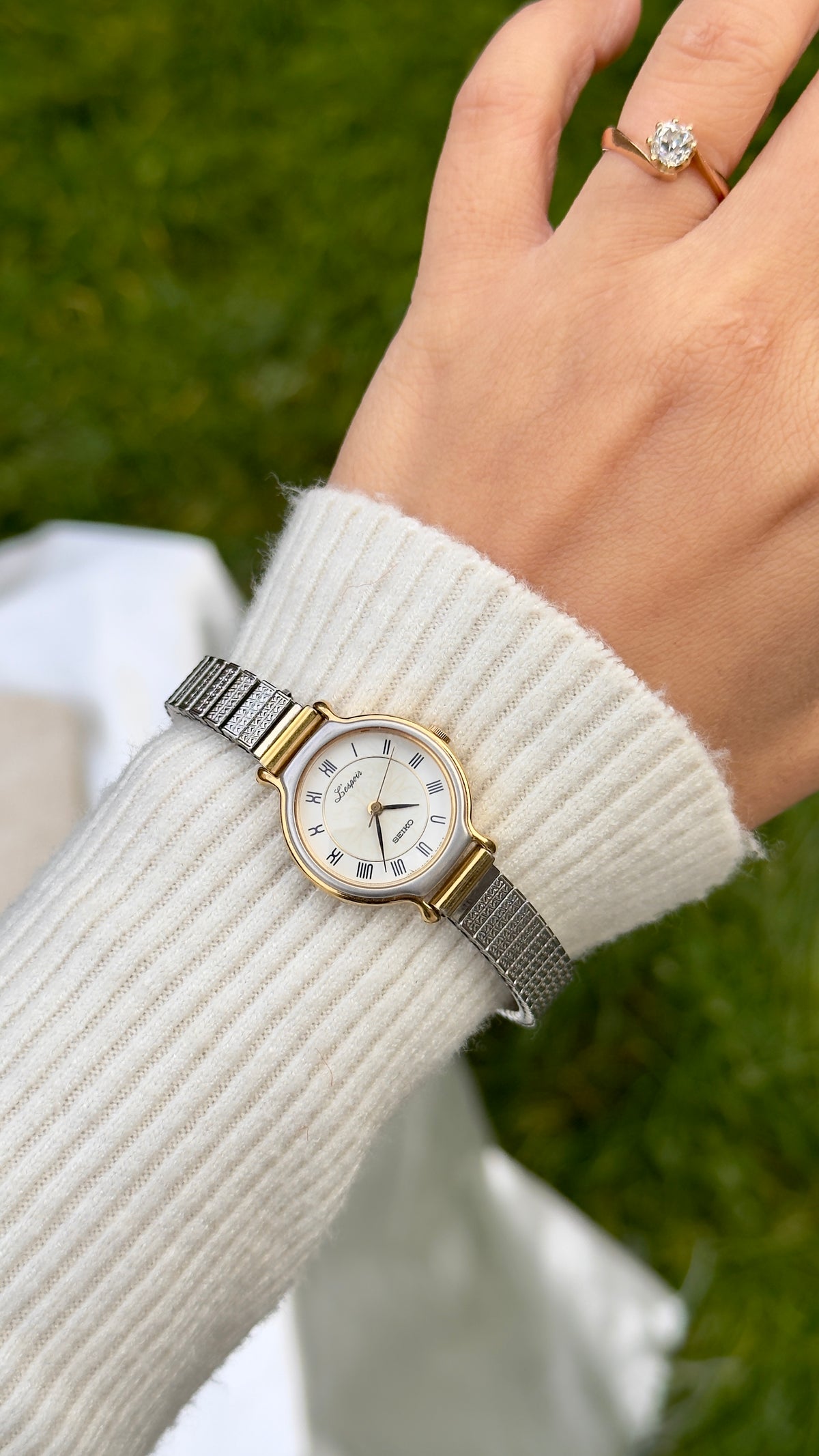 Seiko L'espoir Vintage Watch 1999 - stretch band