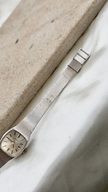 Longines Ladies Watch 1900s - white gold plated manual movement