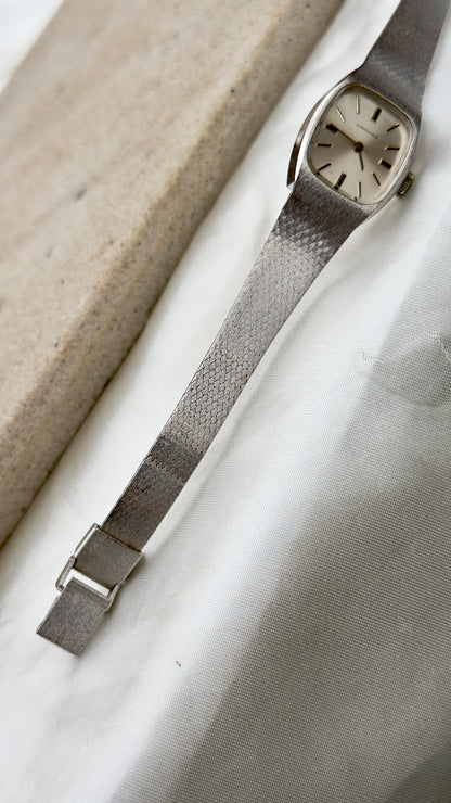 Longines Ladies Watch 1900s - white gold plated manual movement