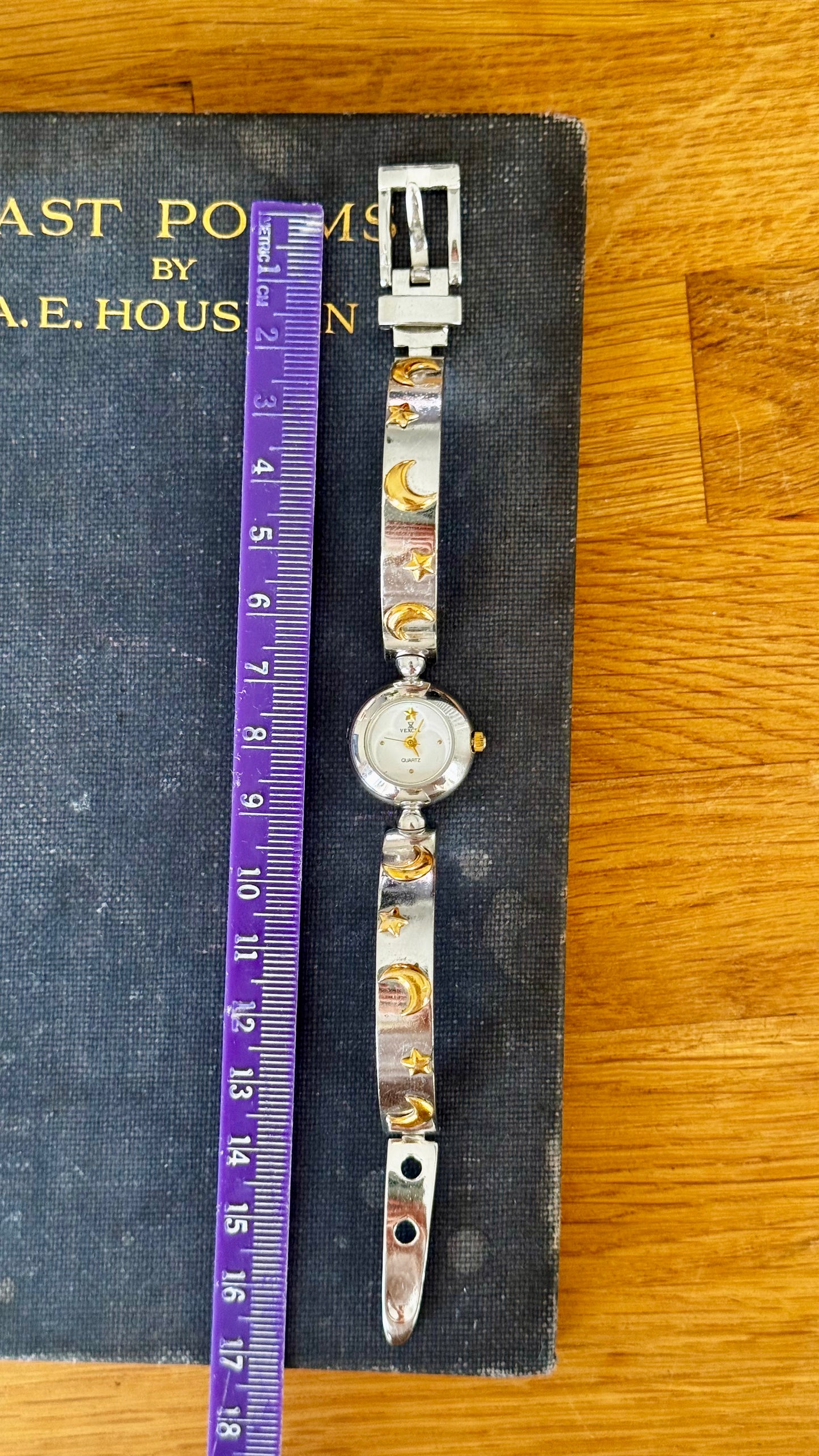 Vexcel vintage bangle watch - Moon and stars
