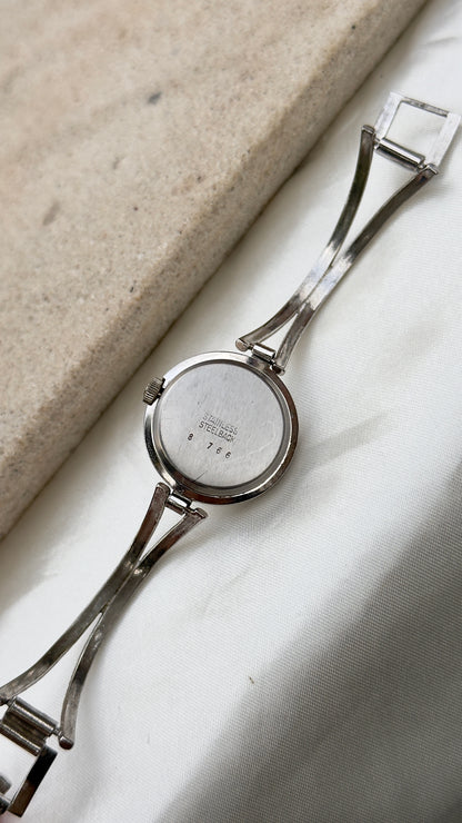 Bucherer Vintage Luxury Swiss Watch 1970s - Manual Wind, Mother of Pearl Dial