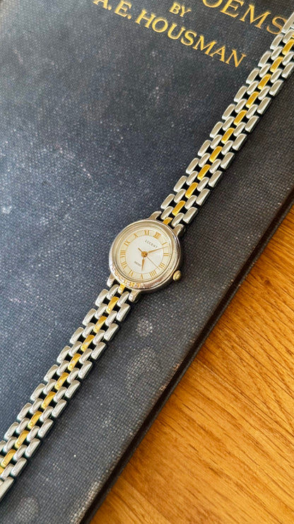 Classic 1991 Seiko Lucent Vintage Watch - Gold Plated, near mint condition