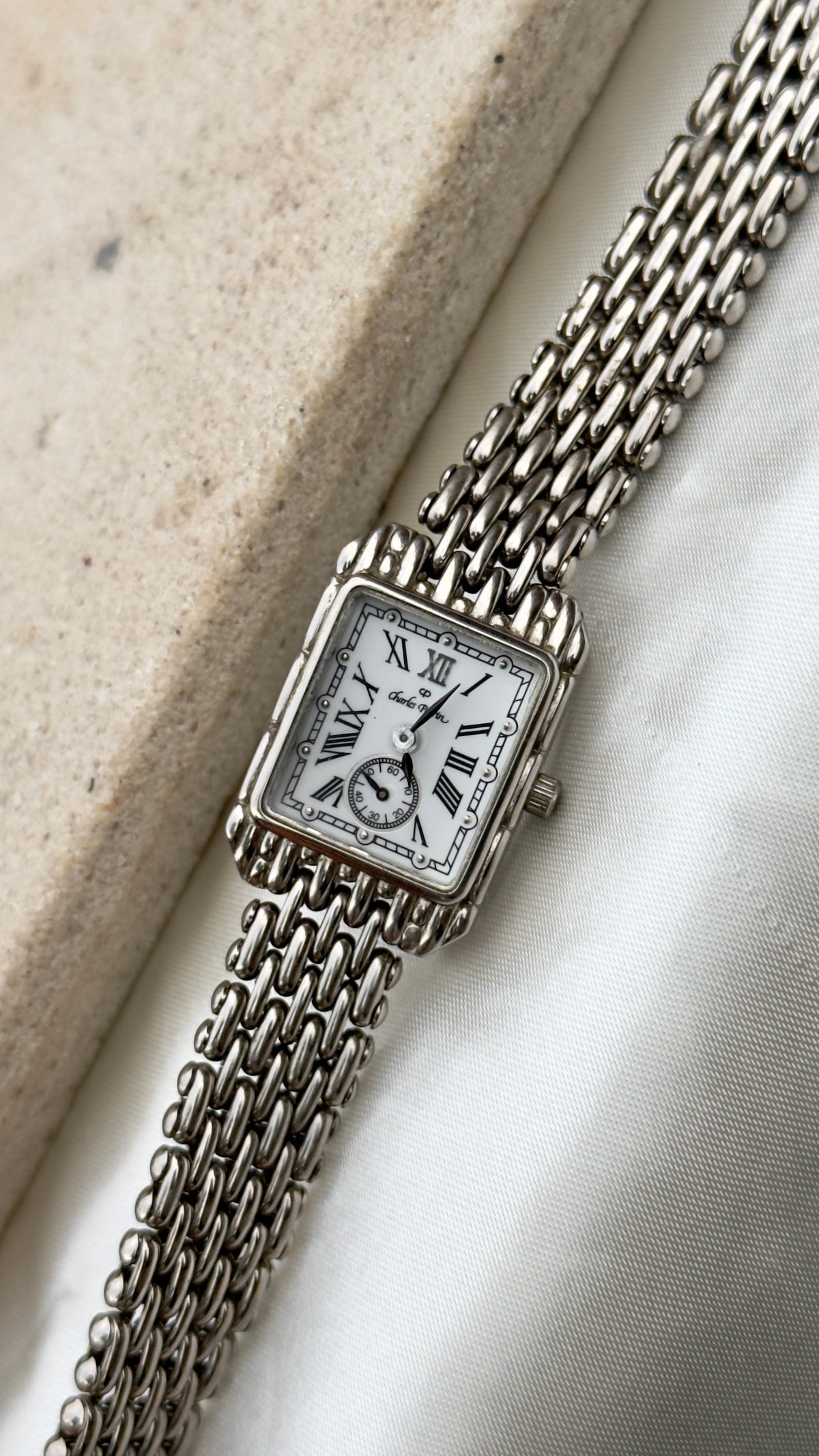 Charles Perrin Vintage Watch 1990s - Roman numerals with a sub-second dial