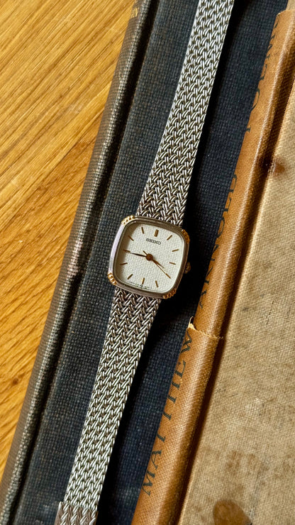 Vintage Seiko Watch 1988 - gold and white gold plated