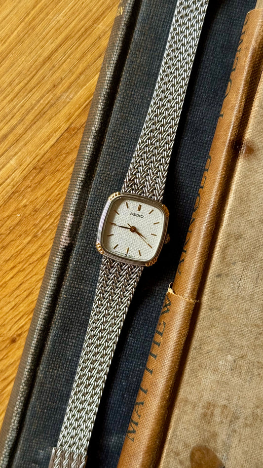 Vintage Seiko Watch 1988 - gold and white gold plated