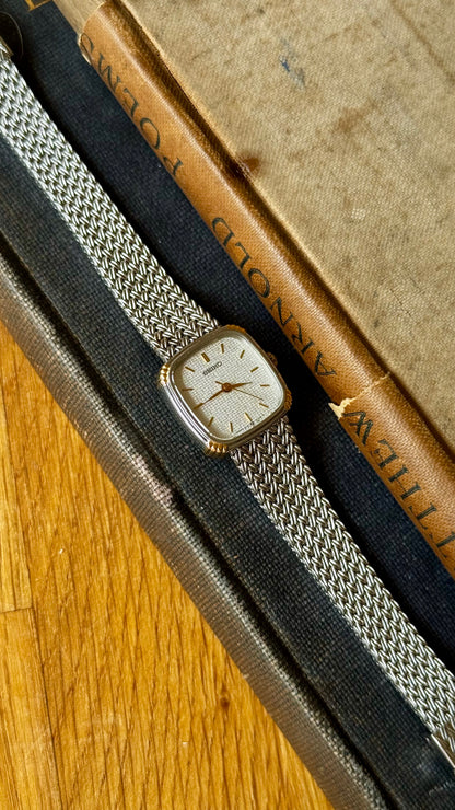 Vintage Seiko Watch 1988 - gold and white gold plated