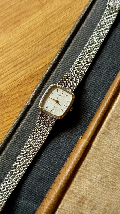 Vintage Seiko Watch 1988 - gold and white gold plated