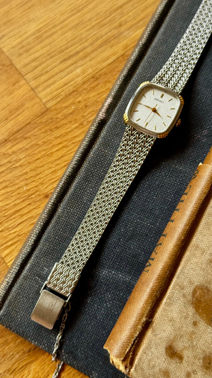 Vintage Seiko Watch 1988 - gold and white gold plated