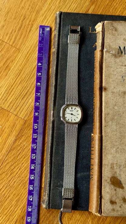 Vintage Seiko Watch 1980 - white gold plated