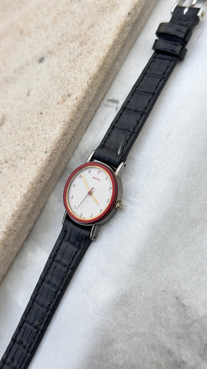 Seiko Vintage Watch 1995 - Red Enameled Case
