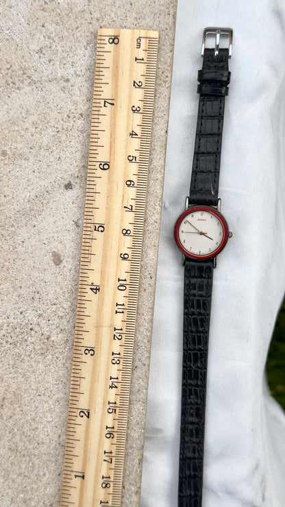 Seiko Vintage Watch 1995 - Red Enameled Case