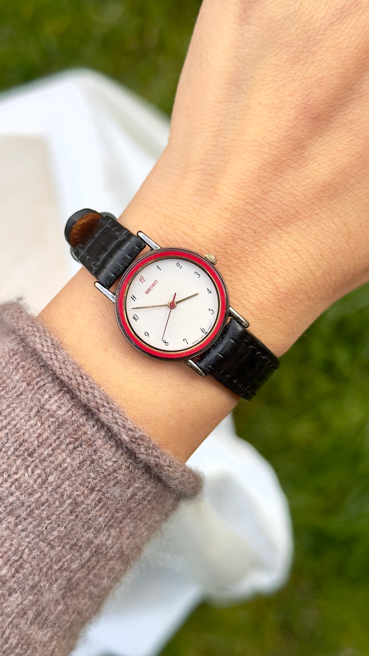 Seiko Vintage Watch 1995 - Red Enameled Case