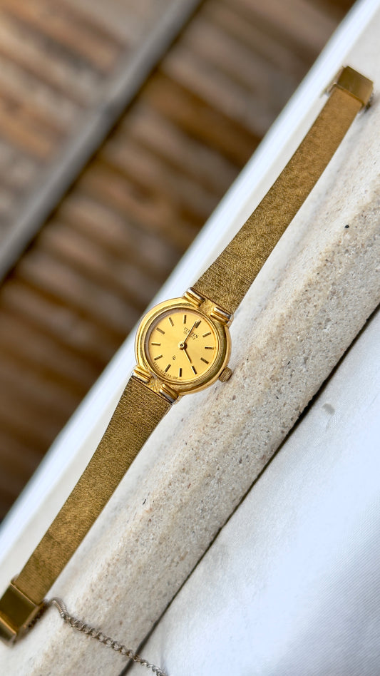 1986 Classic Citizen Vega Vintage Watch - 18ct Gold Plated