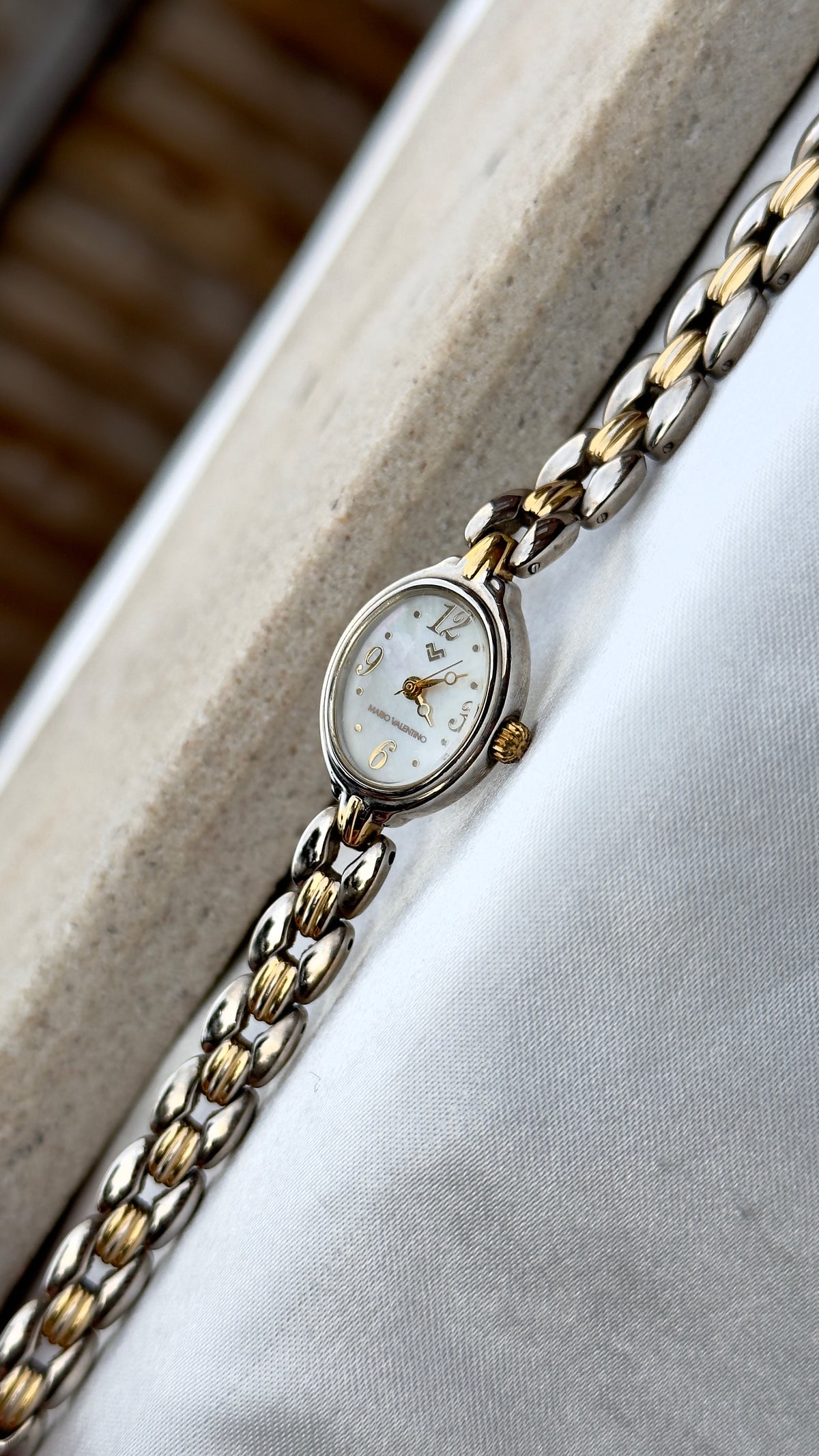 Mario Valentino Vintage Watch 1990s - Mother of Pearl Dial