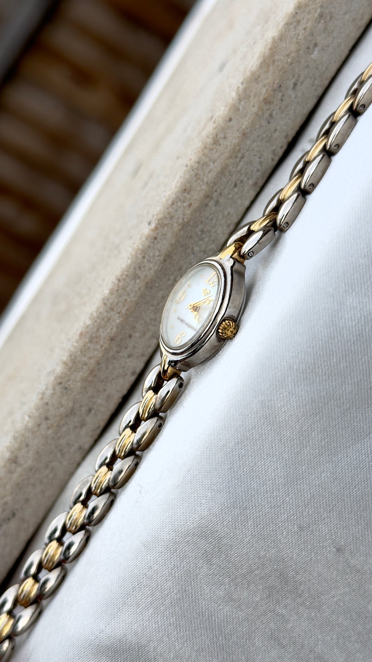 Mario Valentino Vintage Watch 1990s - Mother of Pearl Dial