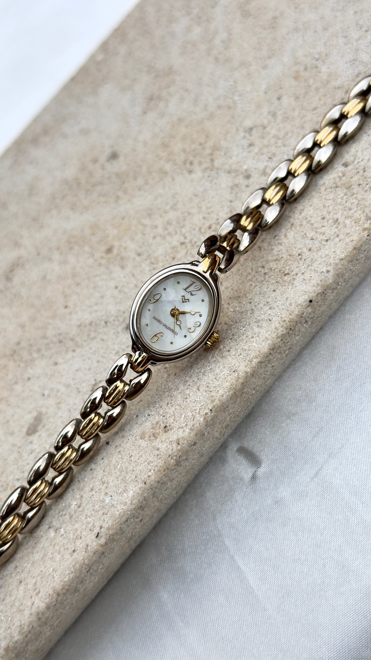 Mario Valentino Vintage Watch 1990s - Mother of Pearl Dial