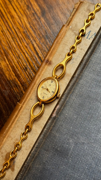 Vintage Noevir Watch 1990s - Gold Plated